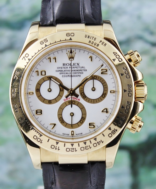 (image for) A ROLEX 18K YELLOW GOLD DAYTONA COSMOGRAPH - 116518
